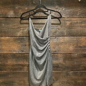 Silver homecoming dress